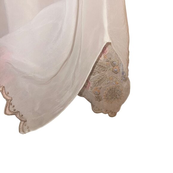 Johnny Was Womens Top Size S White Talum Allover Embroidered Tunic Boho Chic - Picture 8 of 12